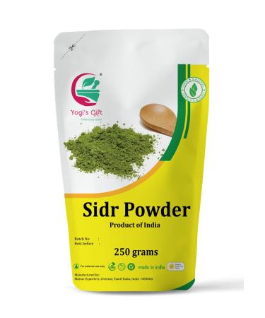SIDR powder (Ziziphus Jujuba) 250 grams |Natural herbal hair cleaner & conditioner |Rejuvenates the hair follicle |Soothes and refreshes the skin |100% pure and natural |Yogi s Gift  - Buy Online on GoSupps.com