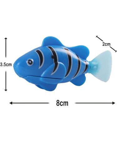 Iwobi 4-Piece Simulation Tropical Fish Set | Battery-Operated Plastic Mini Fish Toys for Cats Aquariums & Kids' Bathing Fun - Buy Online on GoSupps.com