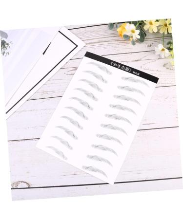 Baluue 2 Pairs Artificial Eyebrow Patch Dual-ended Eyebrow Pencil Simulation Eyebrow Clear Brow Gel Tear - Buy Online on GoSupps.com