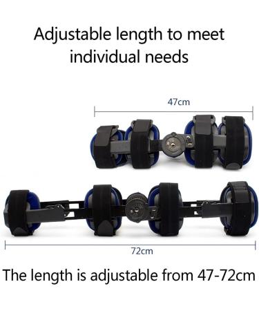 Post Op Knee Brace - Adjustable Articulated Orthosis for Men & Women | Support Stabilizer for Left & Right Leg (47-72cm - Buy Online on GoSupps.com