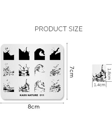 KADS Ocean Nail Stamping Plate - DIY Manicure Stencil Tool (NA011) - Buy Online on GoSupps.com