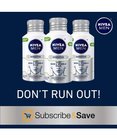 Nivea Men Sensitive Skin & Stubble Balm 3 Pack - Face Lotion for Before & After Shave 12.6 Fl Oz - Buy Online on GoSupps.com