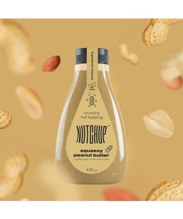 Nutchup | Creamy Peanut Butter Squeeze Bottle | Delicious Topping for Pancakes Waffles Ice Cream & More | 435g Crunchy Flavor | Shop Internationally - Buy Online on GoSupps.com