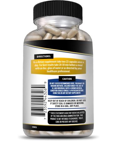 Magnesium Glycinate 184mg Capsules - Chelated for Maximum Absorption - Non-GMO, Gluten-Free - Supports Muscle, Joint, and Heart Health - 60 Veggie Caps - Buy Online on GoSupps.com
