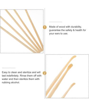 Healifty Bamboo Ear Pick Set - 5pcs Earwax Removal Spoon Tool - Buy Online on GoSupps.com