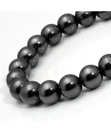 MILAKOO 10mm Hematite Stone Beads Stretch Bracelet | Adjustable Yoga Bracelet for Men & Women - Perfect Gift - Buy Online on GoSupps.com