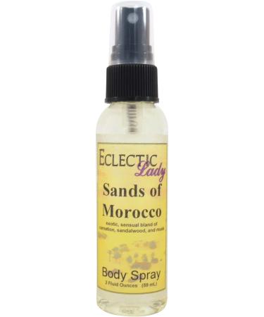 Sands Of Morocco Body Spray 2 ounces Body Mist for Women with Clean Light & Gentle Fragrance Long Lasting Perfume with Comforting Scent for Men & Women Cologne with Soft Subtle Aroma For Daily 2 Fluid Ounces