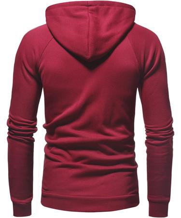 Hoodies for Men | Casual Workout Long Sleeve Pullover | X-Large Wine - Buy Online on GoSupps.com