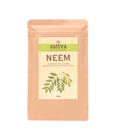 Sattva Neem Masque facial et masque capillaire - Masque anti-boutons - Masque anti-points noirs pour hommes et femmes - Masque facial Skincare - Masques pour le visage et la graisse pour le visage