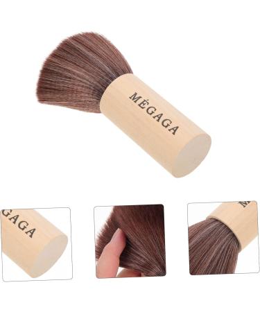 Beaupretty Record Cleaning Brush Short Handle Brush Cheekbone Blusher Face Brush Powder Brush Short Handle Makeup Brush Women Facial Brush Miss Make up Wooden Handle Foundation - Buy Online on GoSupps.com