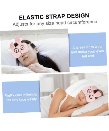 Didiseaon Pink Plush Blindfold Sleep Mask - Comfortable & Stylish Eye Cover for Restful Sleep - Buy Online on GoSupps.com