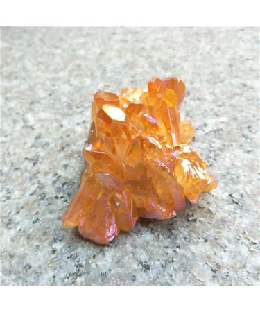 Room Decoration Natural Yellow Crystal Aura Quartz Stone Cluster Specimen 150g-550g Suitable for Home (Color : 210g-260g) - Buy Online on GoSupps.com