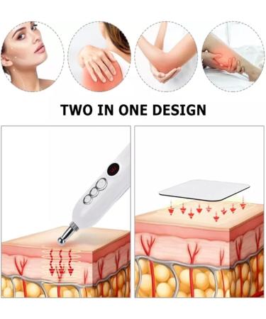 5 in 1 Electronic Meridian Energy Acupuncture Pen Pain Relief Tool Pulse Massage Constant Temperature Heating Suitable for Different Body Positions - Buy Online on GoSupps.com