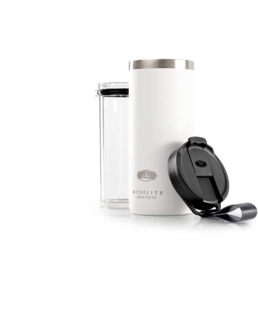 GSI Outdoors Microlite Javapress Vacuum Insulated Mug - White | 1-Size for Superior Hot Beverage Enjoyment - Buy Online on GoSupps.com