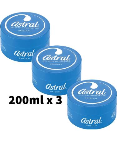 Buy THREE PACKS of Astral Cream 200ml - Hydrating Moisturizer for All Skin Types - International Shipping Available - Buy Online on GoSupps.com