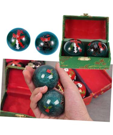 Solustre Baoding Balls - Fun Flush Sponge Holder & Fitness Massage Tool | Cloisonne Handballs for Gym & Relaxation - Buy Online on GoSupps.com
