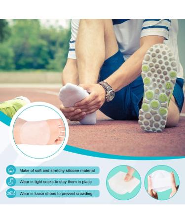 Haofy Gel Arch Support Sleeves - 2 Pairs for Plantar Fasciitis Relief | High & Low Arch Support Gel Pads for Foot Pain - Buy Online on GoSupps.com