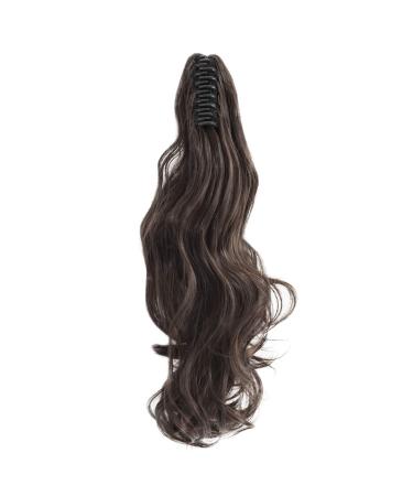 18 Felendy Dark Brown Curly Ponytail Extension Claw - Clip in Hairpiece for Women (Pack of 1) - Buy Online on GoSupps.com
