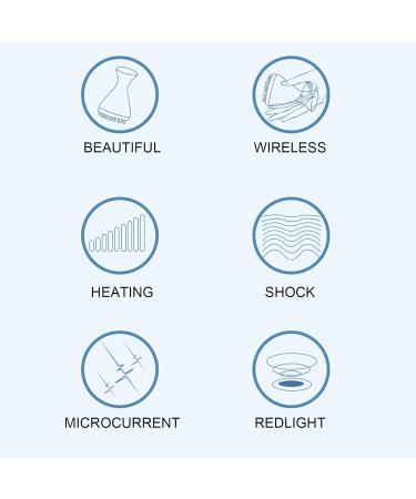 Microcurrent Meridian Brush for Cellulite Lymphatic & Head Massage - Red Light Handheld Massager for Fatigue Relief - Buy Online on GoSupps.com