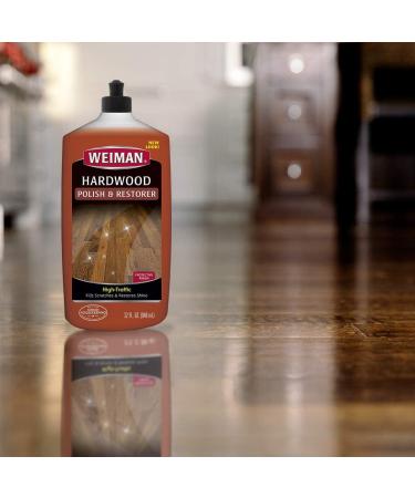 Weiman Hardwood Floor Cleaner and Polish Combo Pack - 128oz Cleaner + 32oz Polish | High-Traffic, Natural Shine, Removes Scratches | Protects Floors with Protective Layer - Buy Online on GoSupps.com