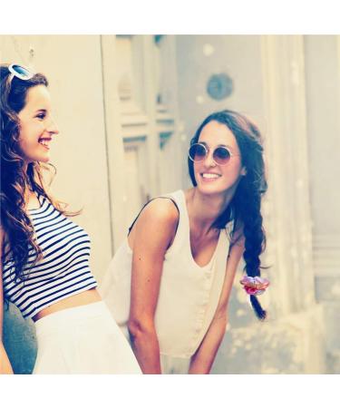 MOLYHUA Shiny Metallic Hair Scrunchies for Girls and Women - 24 Pcs Hair Ties - Buy Online on GoSupps.com