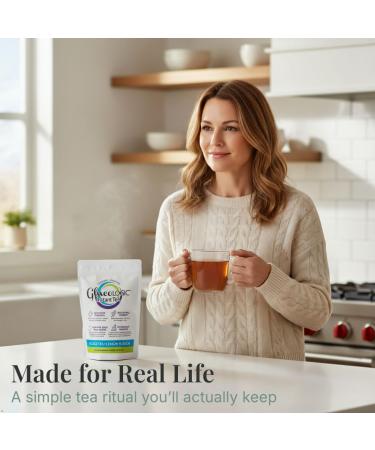 LifeSense GlucoLogic Functional Tea Post-Meal Glycemic Spike Support | White Mulberry Leaf Premium Tea Blend | Smart Carb-Blocker Reduce Hunger & Cravings Keto-Friendly (90 grams/30 servings) - Buy Online on GoSupps.com