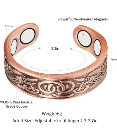 EnerMagiX Pure Copper Magnetic Ring for Women - Birthday & Women's Day Gift (CPR-0915) - Buy Online on GoSupps.com
