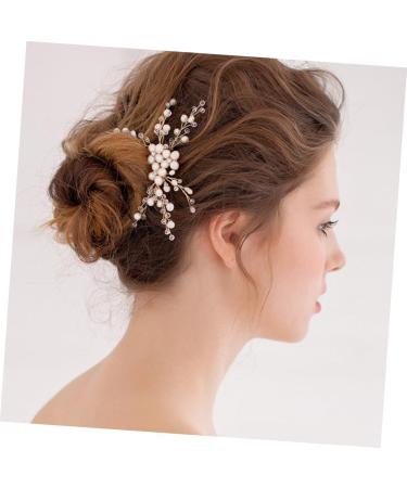 Ipetboom Bridal Headpiece Women Hairpin Bridal Wedding Tiara Wedding Hair Comb Crystal Headpiece Wedding Headpiece Bride Hair Accessories Pearl Bridal Tiara - Buy Online on GoSupps.com
