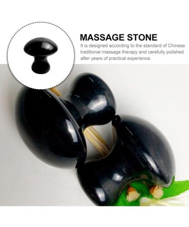 Premium Mushroom Shaped Massage Stone | Gua Sha Facial Massager for Skin & Body | Smooth Scraping Tool for Beauty & Relaxation - Buy Online on GoSupps.com
