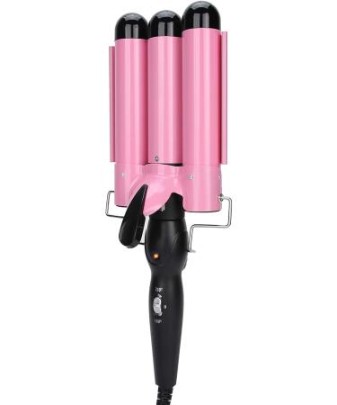 Professional Hair Curler - 3 Barrel Curling Iron Wand | 32mm Dual Voltage Ceramic Waver for Instant Curls | Crimping Tool for Long & Short Hair - Fast Heat Up US Plug - Buy Online on GoSupps.com