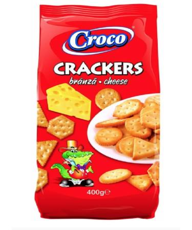 Croco Crackers Cheese 400g -Pack of 3