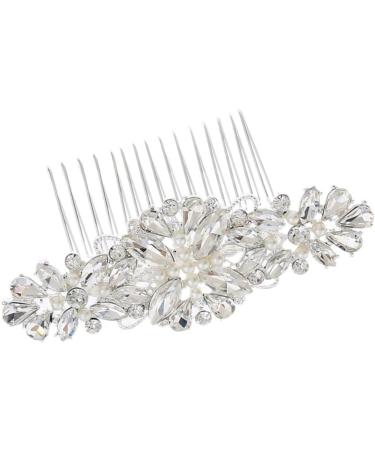 DOITOOL 1pc Flower Side Hair Comb Teasing Combs for Women Hair Combs for Women Accessories Rhinestone Hair Comb Pearl Hair Comb Pearl Inlaid Hair Comb Hair Piece Wedding Bride - Buy Online on GoSupps.com