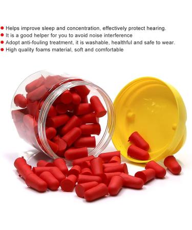 Soft Foam Earplugs 50 Pairs Ear Plugs Noise Reduction Earplugs Protector for Sleeping Snoring Heavy Noise Traveling Concerts Construction Studying(red) - Buy Online on GoSupps.com