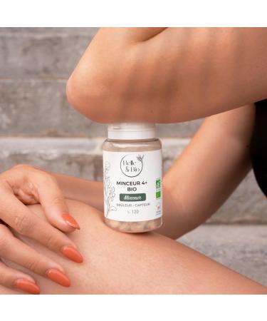 BURNER SENSOR & SLIMMING - Slimming 4+ Organic - Green Tea Artichoke Guarana Certified Ecocert - 120 Tablets - 1 Month Cure - Belle & Organic Food Supplement - Made in France - Buy Online on GoSupps.com