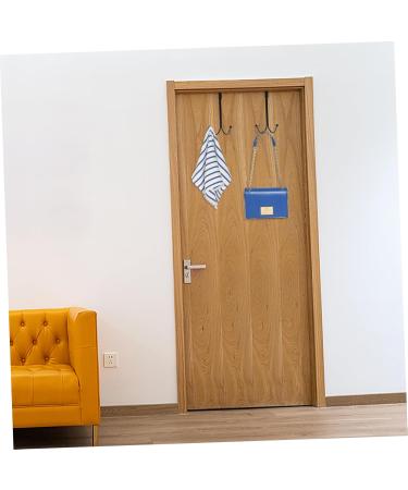 RORPOIR 2pcs Hangers Hook Wreath Hanger Black Coat Rack Over The Door Coat Hat Hanger Nail Hanger Rack 17.00X9.00X8.00CM Black - Buy Online on GoSupps.com