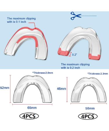 8-Piece Comfortable Mouth Protection for Teeth Grinding | Bite Rails & Night Guards - Available in 2 Sizes - Buy Online on GoSupps.com