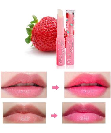 Buy Mllkcao Strawberry Lip Balm | Magic Thermochromer Lipstick | Moisturizing Winter Care | Pink Lip Gloss - Nourishing Lips - Buy Online on GoSupps.com