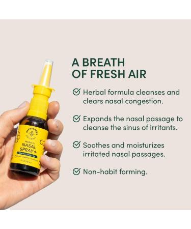 Beekeeper's Naturals Propolis Nasal Spray with Eucalyptus, Oregano, Xylitol & Saline - Clears Congestion, Moisturizes Sinus Canal - 1 fl oz (Pack of 1) - Buy Online on GoSupps.com