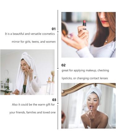 Folding Vanity Mirror Makeup Hand Mirror Compact Magnifying Mirror Handheld Cosmetic Mirror Handbag Mirror Folding Makeup Mirror Cute Compact Plastic Folding Mirror Purple Pocket - Buy Online on GoSupps.com