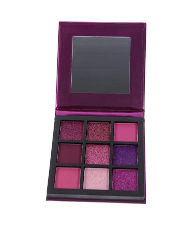 FOMIYES 9 Eyeshadow Women Eye Shadow Makeup Palette Metallic Eye Shadow Palettes Diamond Shimmer 1 count (Pack of 1) Purple