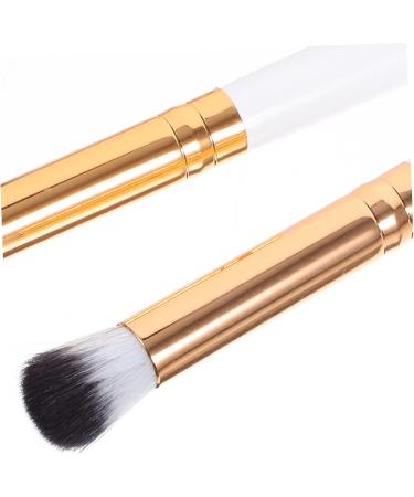 VINTORKY 10pcs Makeup Brush Make up Eyeshadow Brush Precision Eyeshadow Brush Wooden Handle White - Buy Online on GoSupps.com