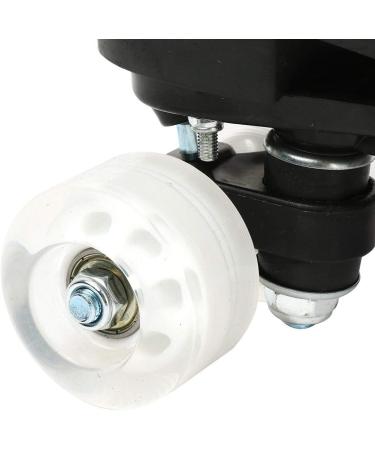 High-Top PU Leather Women's Roller Skates - Double-Row Wheels, Flash Wheel, Size 41 (Women's 10 / Men's 8.5) - Indoor/Outdoor Beginner Skates - Buy Online on GoSupps.com