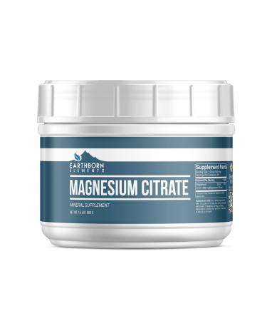 Earthborn Elements Magnesium Citrate (1.5 lb) No Additives or Fillers 600 Gram - Buy Online on GoSupps.com