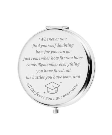 2023 Graduation Gifts Compact Mirror for Her Him Class of 2023 Senior High School Student Nurse Nursing Graduate Master Ph.D. College Grad Inspirational Gifts for Teen Boy Girl Women Men Son Daughter