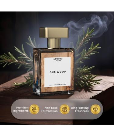 Arabian Aroma Oud Wood Men's Perfume | Woody Oud with Agarwood Cardamom Sandalwood Notes | Perfumes for Men With Long Lasting Fragrance | Extrait De Perfume | Long Lasting Perfume for Men (50ml) - Buy Online on GoSupps.com