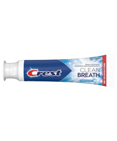 Crest Toothpaste Clean Breath Smooth Mint 3.3oz Pack of 3 Neutralizes Bad Breath Antibacterial Protection Fights Cavities Freshens Breath Gently Whitens - Buy Online on GoSupps.com