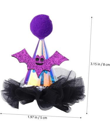 Beavorty 1Pc Halloween Lighted Hair Clips halloween hair barrette hair clips for women lighted Halloween hair clips halloween hair accessory bat hair cone toddler Batsuit plastic clothing - Buy Online on GoSupps.com