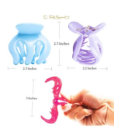 RC ROCH 6 Pumpkin Cauma Oktopus Spider Hair Clip for Women | High-Quality Claw Clamp with Interlocking Teeth | Large Pastel Multifolito - Buy Online on GoSupps.com