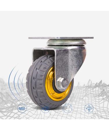 Threaded Shaft Swivel Castors Ball Castors Lockable Bearing with Brake Swivel Casters for Furniture and Workbench Set of 4 Load 400KG(4brake 5inch) - Buy Online on GoSupps.com