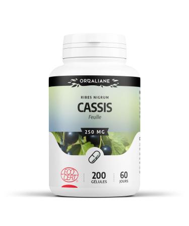 Organic blackcurrant leaf 200 capsules